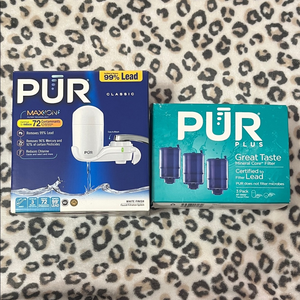 PUR Classic Faucet Mount and Plus Mineral Core Filters
